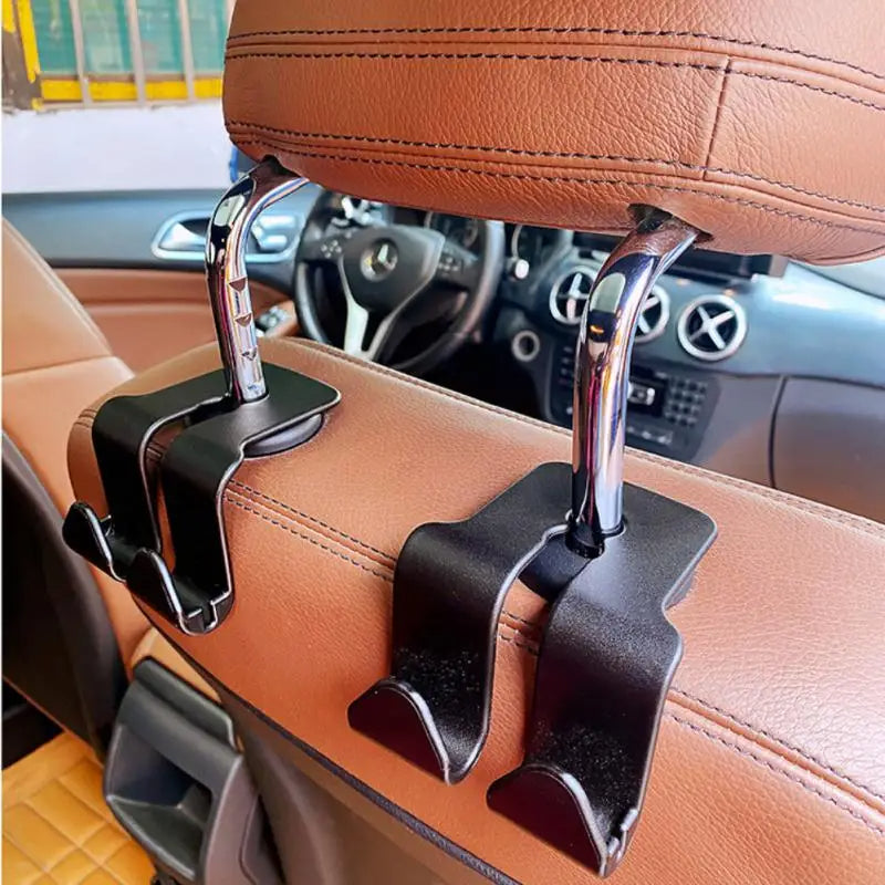 Universal Car Seat Back Hook Multi-functional Auto Car Seat Headrest Hanger Hook Phone Holder Car Organizer For Bag Purse Cloth