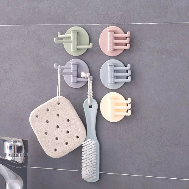 Self-adhesive Hooks Towel Key Holder Kitchen Bathroom Organizer Convenience Housekeeper on Wall Home Accessories Essentials