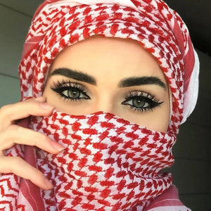 2024 New Military Tactical Desert Hijab Scarf Muslim Headscarf Islam Arab Keffiyeh Head Neck Scarves Wrap for Men and Women