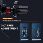 New Upgrade Car Mobile Phone Holder 15w Wireless Charging Portable Car Holder Cellphone Bracket Stand In Car Device