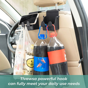 Universal Car Seat Back Hook Multi-functional Auto Car Seat Headrest Hanger Hook Phone Holder Car Organizer For Bag Purse Cloth
